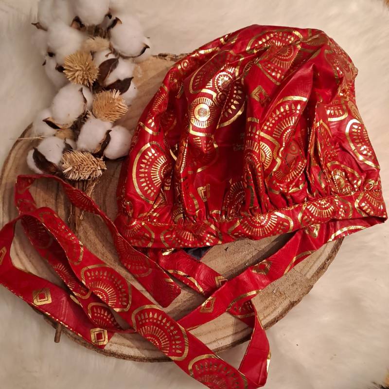 Waxprint Wickel Bonnets Mit Satinfütterung Wrapped Bonnet Für Groß Und Klein Schlafhaube Mütze Kinder Damen Dreadlocs Diversity von AkuasFamily