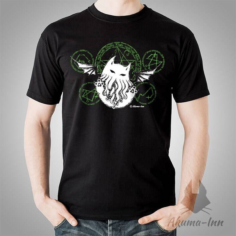 Cat-Cthulhu T-Shirt Cat-Cthulhu T-Shirt von AkumaInn