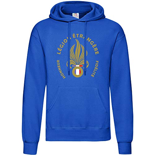 AkyTex Fremdenlegion Hoodie Frankreich Legion Etrangere Royalblau XL von AkyTex