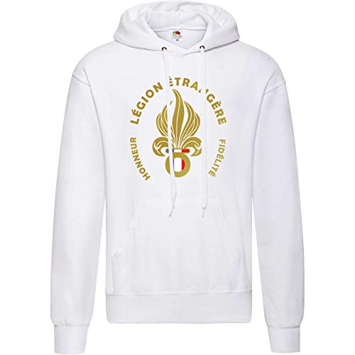 AkyTex Fremdenlegion Hoodie Frankreich Legion Etrangere Weiss XXL von AkyTex