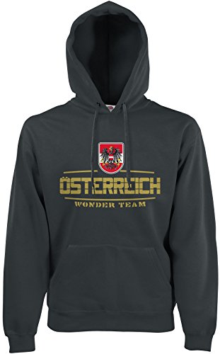 AkyTEX Österreich Austria Fan-Hoodie EM-2021 Kapuzenpullover Graphit M AkyTEX Österreich Austria Fan-Hoodie EM-2021 Kapuzenpullover Graphit M von AkyTEX