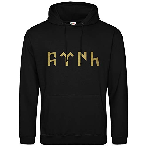 AkyTEX Türk Hoodie Türkei Türkiye Kapuzenpullover Hoody (Schwarz, L) von AkyTEX