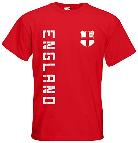 England T-Shirt Trikot Basic EM-2021 Rot L von AkyTEX