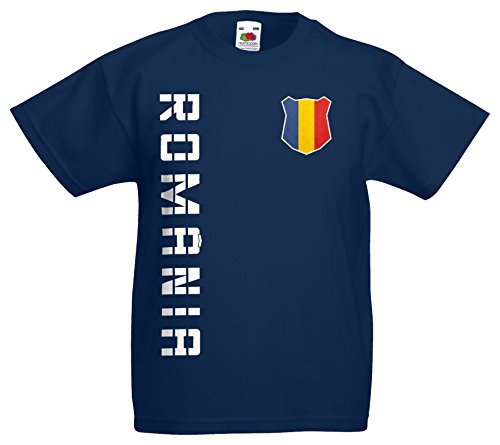 Griechenland Hellas Kinder-Shirt Name Nummer Trikot EM-2021 Navyblau 128 von AkyTEX