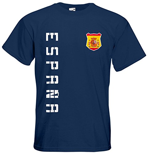 Spanien Espana T-Shirt Trikot Basic EM-2021 Navyblau L von AkyTEX