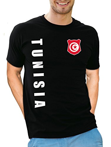 Tunesien Tunisia T-Shirt Wunschname Nummer WM-2022 Trikot Schwarz XXL Tunesien Tunisia T-Shirt Wunschname Nummer WM-2022 Trikot Schwarz XXL von AkyTEX