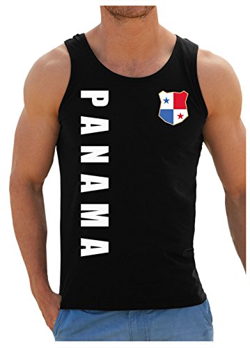 Panama Tank-Top Name Nummer WM-2022 Shirt Trikot Schwarz XL von AkyTEX