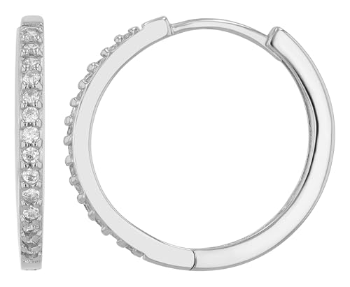 925/- Echt Silber mit Zirkoniabesatz, rhodiniert, Statement von Akzent