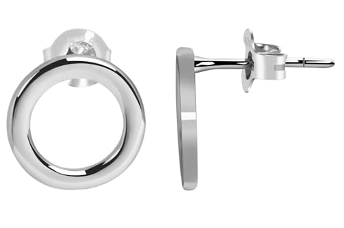 AKZENT® Wasserfeste 925 Silber Ohrringe Ohrstecker in Silber Damen, 100% Wasserfest & Hautverträglich von Akzent