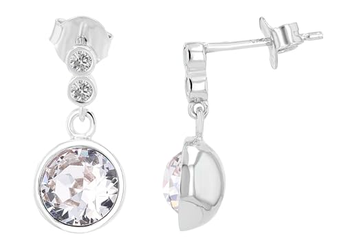 AKZENT® Wasserfeste 925 Silber Ohrringe Ohrstecker in Silber Damen, 100% Wasserfest & Hautverträglich von Akzent