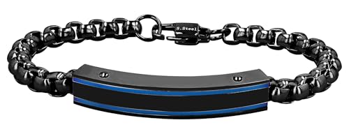 Akzent® Armband Herren aus Edelstahl in Bicolor, 100% Wasserfest & Hautverträglich von Akzent