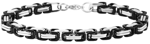 Akzent® Armband Herren aus Edelstahl in Bicolor, 100% Wasserfest & Hautverträglich von Akzent