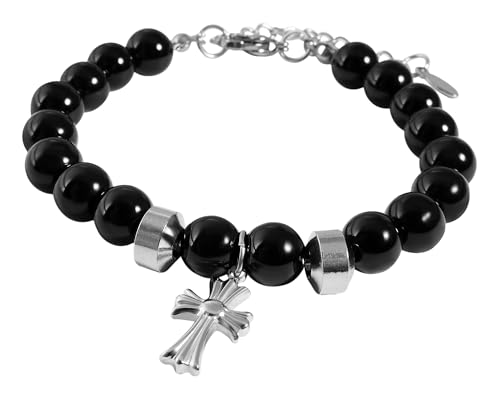 Akzent® Armband Herren aus Edelstahl in Schwarz, 100% Wasserfest & Hautverträglich von Akzent