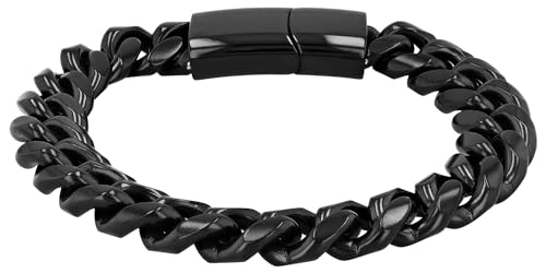 Akzent® Armband Herren aus Edelstahl in Schwarz, 100% Wasserfest & Hautverträglich von Akzent