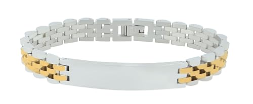 Akzent® Armband Unisex aus Edelstahl in Bicolor, 100% Wasserfest & Hautverträglich von Akzent