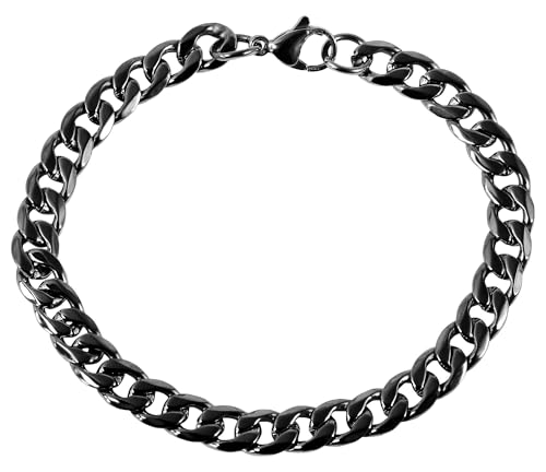 Akzent® Armband Unisex aus Edelstahl in Schwarz, 100% Wasserfest & Hautverträglich von Akzent