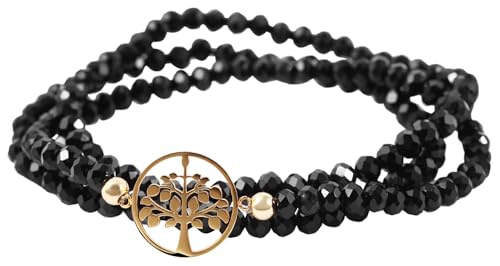 Akzent® Armband Unisex aus Edelstahl in Schwarz, 100% Wasserfest & Hautverträglich von Akzent