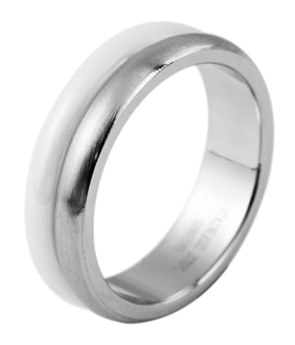 Akzent® Damen Ring - Damenring Größe 58 aus Edelstahl in Bicolor, 100% Wasserfest & Hautverträglich von Akzent