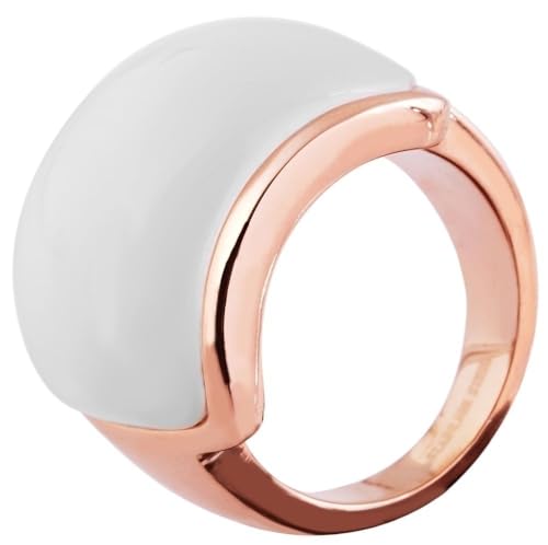 Akzent® Damen Ring - Damenring Größe 58 aus Edelstahl in Roségold, 100% Wasserfest & Hautverträglich von Akzent