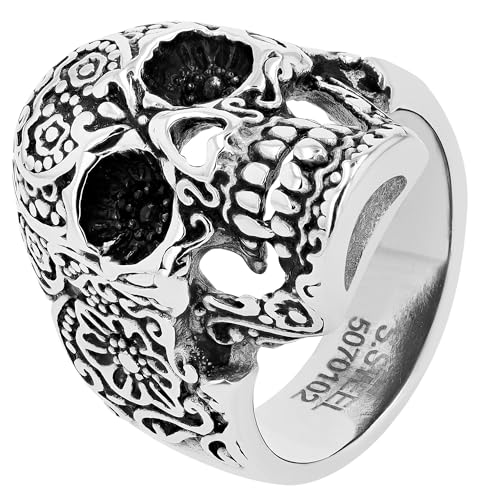 Akzent® Herren Ring - Herrenring Größe 64 aus Edelstahl in Bicolor, 100% Wasserfest & Hautverträglich von Akzent