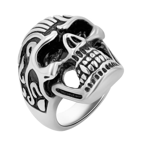 Akzent® Herren Ring - Herrenring Größe 65 aus Edelstahl in Bicolor, 100% Wasserfest & Hautverträglich von Akzent