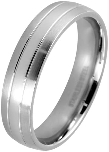 Akzent® Herren Ring - Herrenring Größe 66 aus Edelstahl in Silber, 100% Wasserfest & Hautverträglich von Akzent