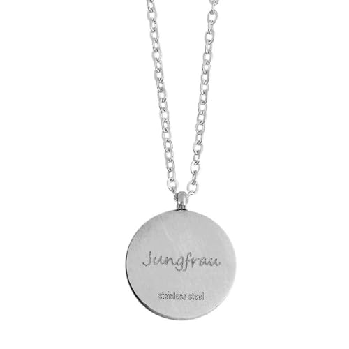 Akzent® Kette Damen - Premium Halskette Damen mit Anhänger aus Edelstahl in Silber, 100% Wasserfest & Hautverträglich von Akzent