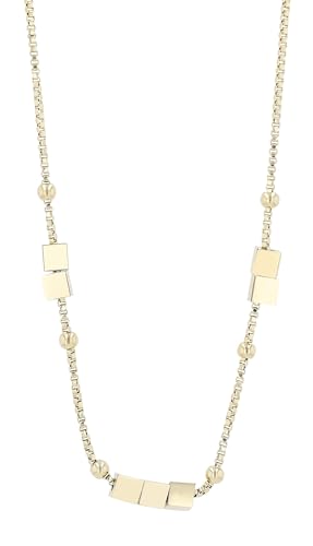 Akzent® Kette Damen - Premium Halskette Damen mit Anhänger aus Edelstahl in Silber, 100% Wasserfest & Hautverträglich von Akzent