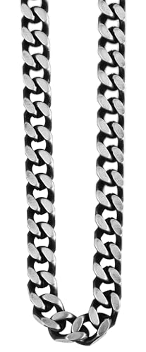 Akzent® Kette Herren - Premium Halskette Herren aus Edelstahl in Silber, 100% Wasserfest & Hautverträglich von Akzent