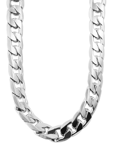 Akzent® Kette Herren - Premium Halskette Herren aus Edelstahl in Silber, 100% Wasserfest & Hautverträglich von Akzent