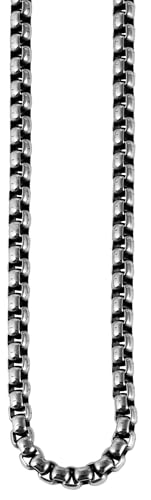 Akzent® Kette Herren - Premium Halskette Herren mit Anhänger aus Edelstahl in Anthrazit, 100% Wasserfest & Hautverträglich von Akzent