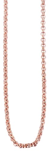 Akzent® Kette Unisex - Premium Halskette Unisex aus Edelstahl in Roségold, 100% Wasserfest & Hautverträglich von Akzent