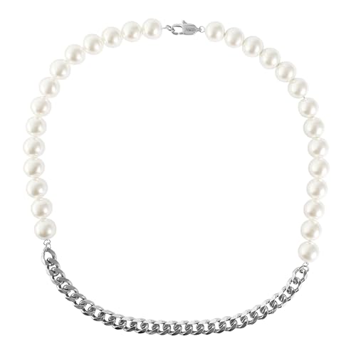 Akzent® Kette Unisex - Premium Halskette Unisex aus Edelstahl in Schwarz, 100% Wasserfest & Hautverträglich von Akzent