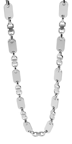 Akzent® Kette Unisex - Premium Halskette Unisex aus Edelstahl in Silber, 100% Wasserfest & Hautverträglich von Akzent