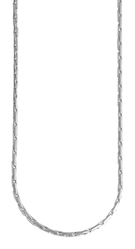 Akzent® Kette Unisex - Premium Halskette Unisex aus Edelstahl in Silber, 100% Wasserfest & Hautverträglich von Akzent