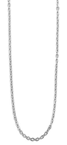 Akzent® Kette Unisex - Premium Halskette Unisex aus Edelstahl in Silber, 100% Wasserfest & Hautverträglich von Akzent