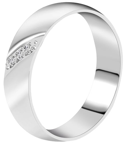 Akzent® Partner Ringe - Partnerringe Größe 62 aus Edelstahl in Silber, 100% Wasserfest & Hautverträglich von Akzent