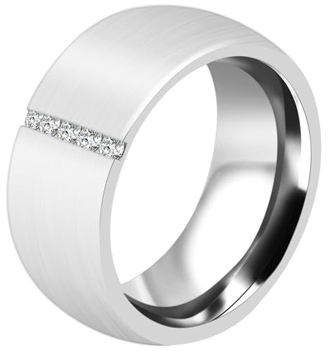 Akzent® Partner Ringe - Partnerringe Größe 66 aus Edelstahl in Silber, 100% Wasserfest & Hautverträglich von Akzent