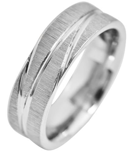 Akzent® Partner Ringe - Partnerringe Größe 66 aus Edelstahl in Silber, 100% Wasserfest & Hautverträglich von Akzent