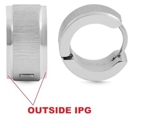 AKZENT® Wasserfeste Edelstahl Ohrringe Creolen in Bicolor für Damen, 100% Wasserfest & Hautverträglich von Akzent