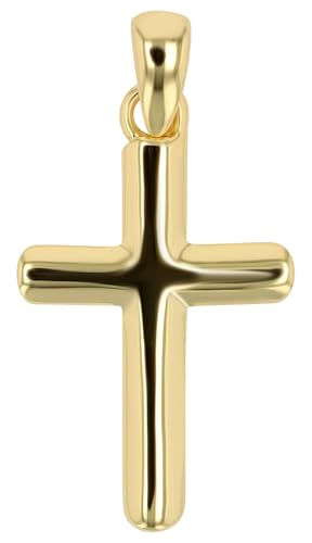 Akzent Anhänger vergoldet für Damen – 925er Silber - Charm, rhodiniert – 1.5 mm – 100% Wasserfest & hautverträglich von Akzent