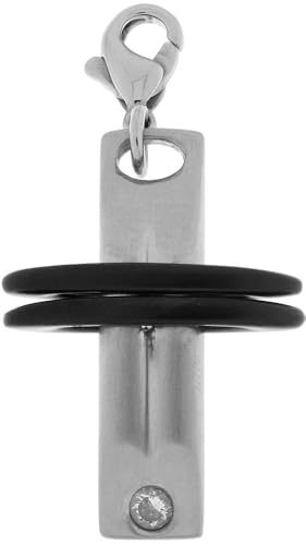 Akzent® Anhänger Damen - Premium Damen Schlüsselanhänger aus Edelstahl in Silber, 100% Wasserfest & Hautverträglich von Akzent