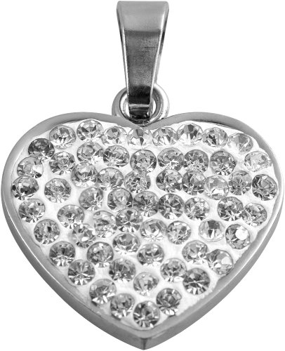 Akzent Damen-Anhänger Edelstahl mit weißen Steinen 006695000006 Akzent Damen-Anhänger Edelstahl mit weißen Steinen 006695000006 von Akzent