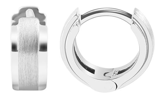 Akzent Damen-Creolen Ohrringe 925er Echt Silber rhodiniert (Ceralia-silberfarbig) von Akzent