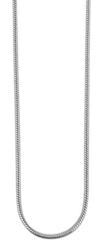 Akzent Damen Schlangenkette aus Edelstahl 50cm, silberfarbig, elegant verarbeitet – ideal für Alltag & Freizeit von Akzent