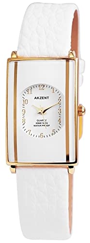 Akzent Damen-Uhr Kunstleder Dornschließe Analog Quarz SS7302000036 von Akzent