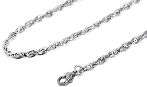 Akzent Damen aus Edelstahl 50+5cm, silberfarbig, zeitlos verarbeitet – als modisches Präsent von Akzent