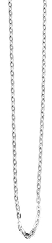 Akzent Damen & Herren Ankerkette aus Edelstahl 80+5cm, silberfarbig, modisch verarbeitet – perfektes Geschenk von Akzent