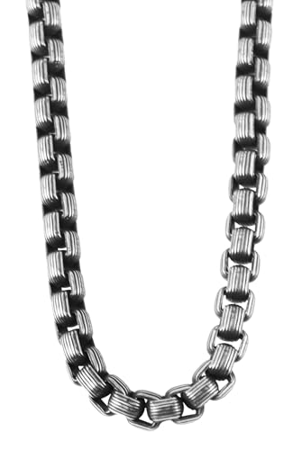 Akzent Damen & Herren Venezianerkette aus Edelstahl 60cm, silberfarbig, stilvoll verarbeitet – hochwertiges Accessoire von Akzent