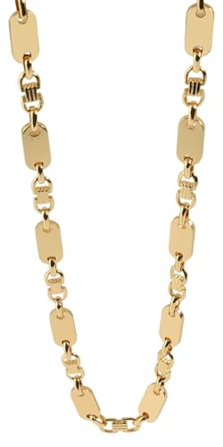 Akzent Damen & Herren aus Edelstahl 60cm, goldfarbig mit Plattenanhänger, stilvoll verarbeitet – hochwertiges Accessoire von Akzent
